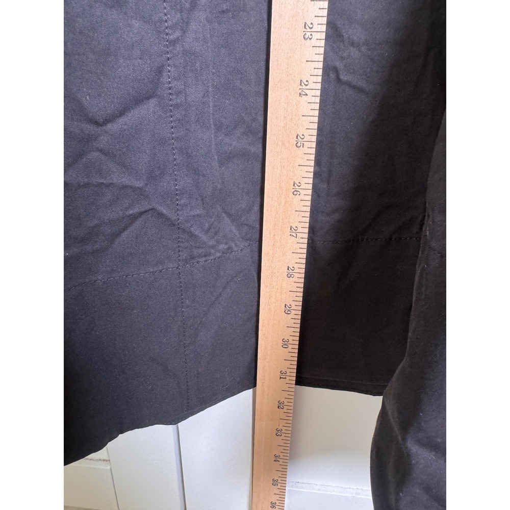 Princess Polly Black Eberta Cotton Ruched Scoop Neck Sleeveless Mini Dress 2 - Picture 5 of 6